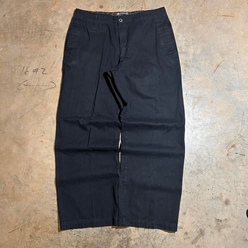 Point-zero Men's Black and Navy Trousers